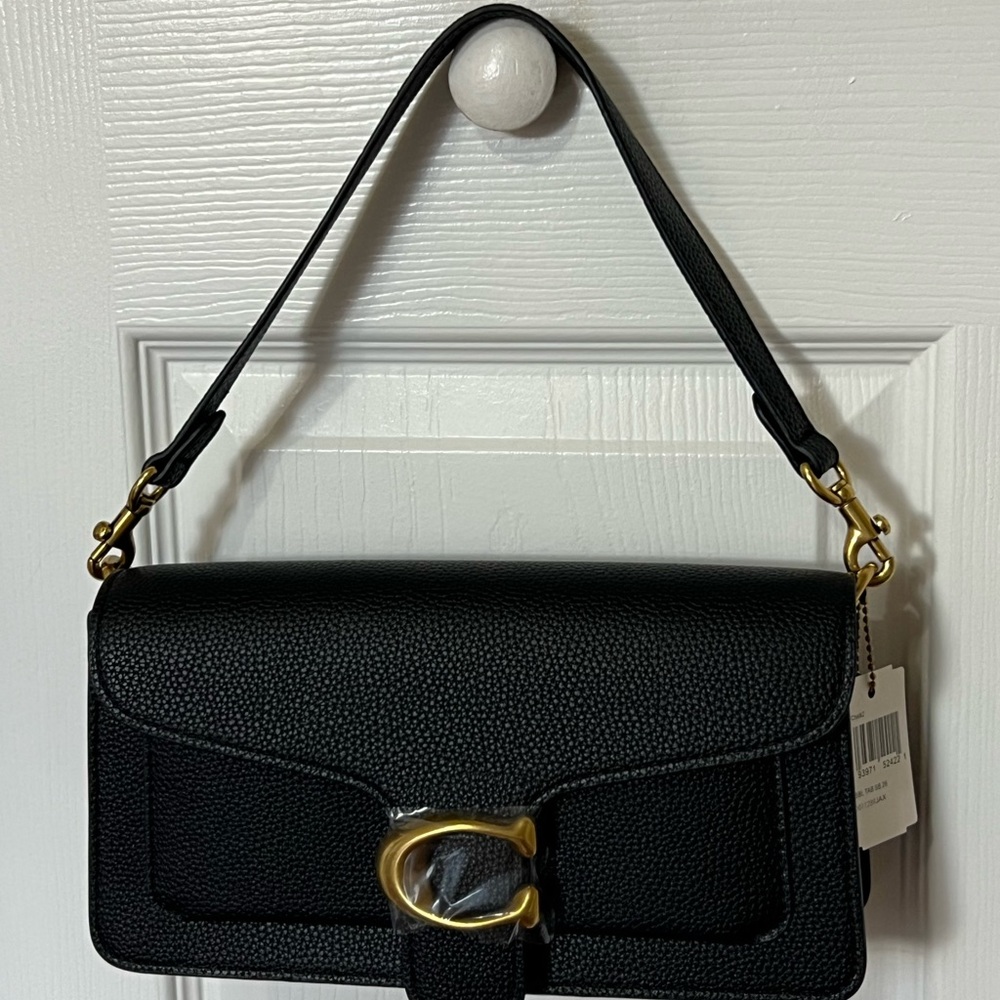 Black Leather Shoulder Bag